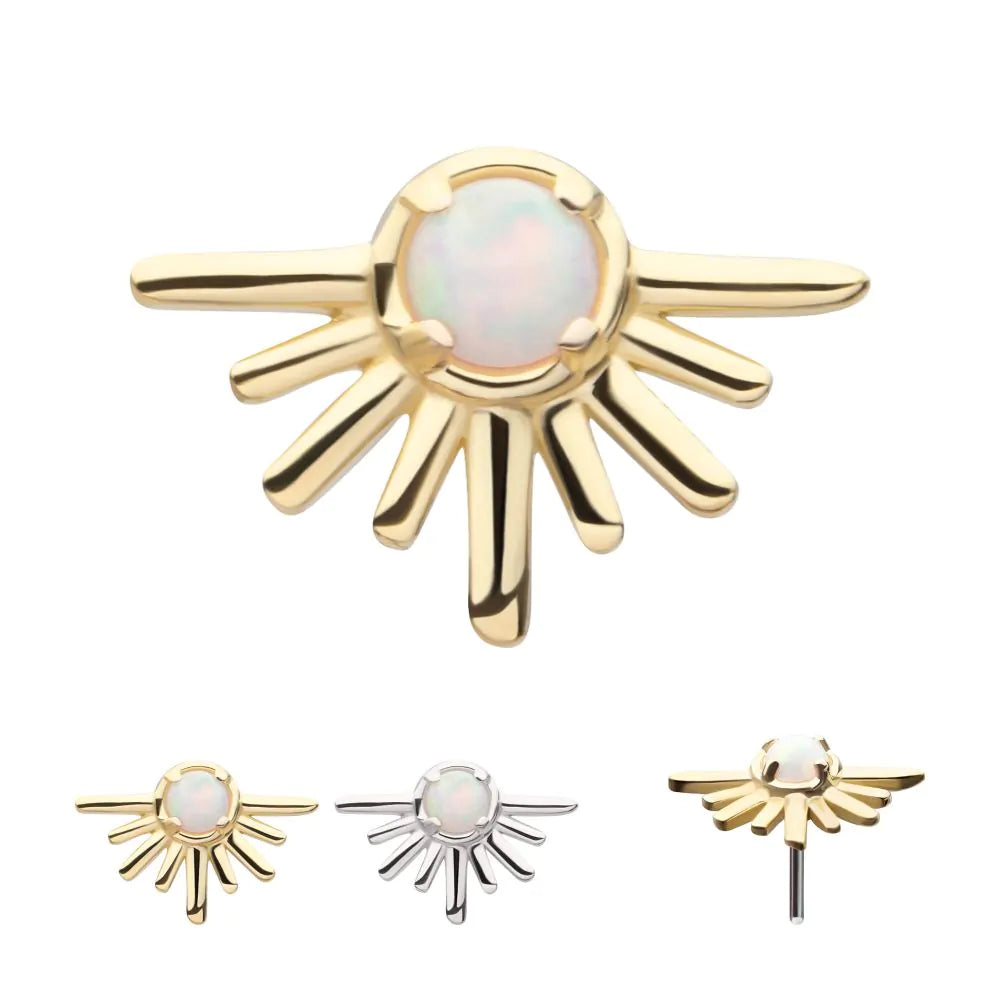 White Opal Half Starburst