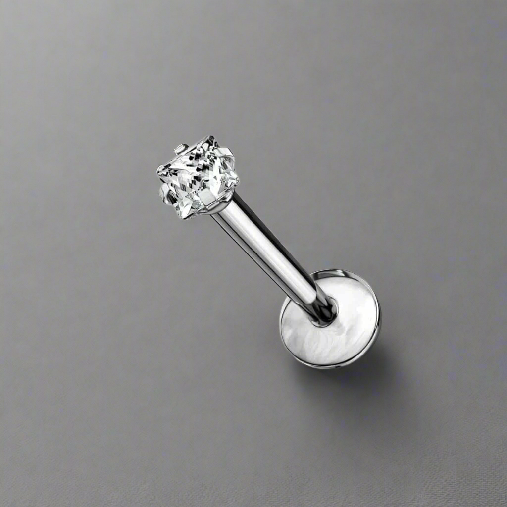 4 Prong Square CZ Top