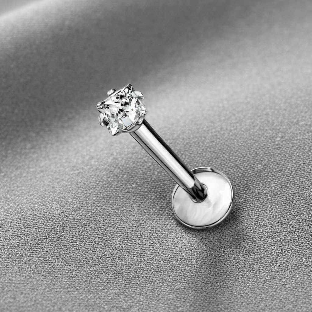 4 Prong Square CZ Top