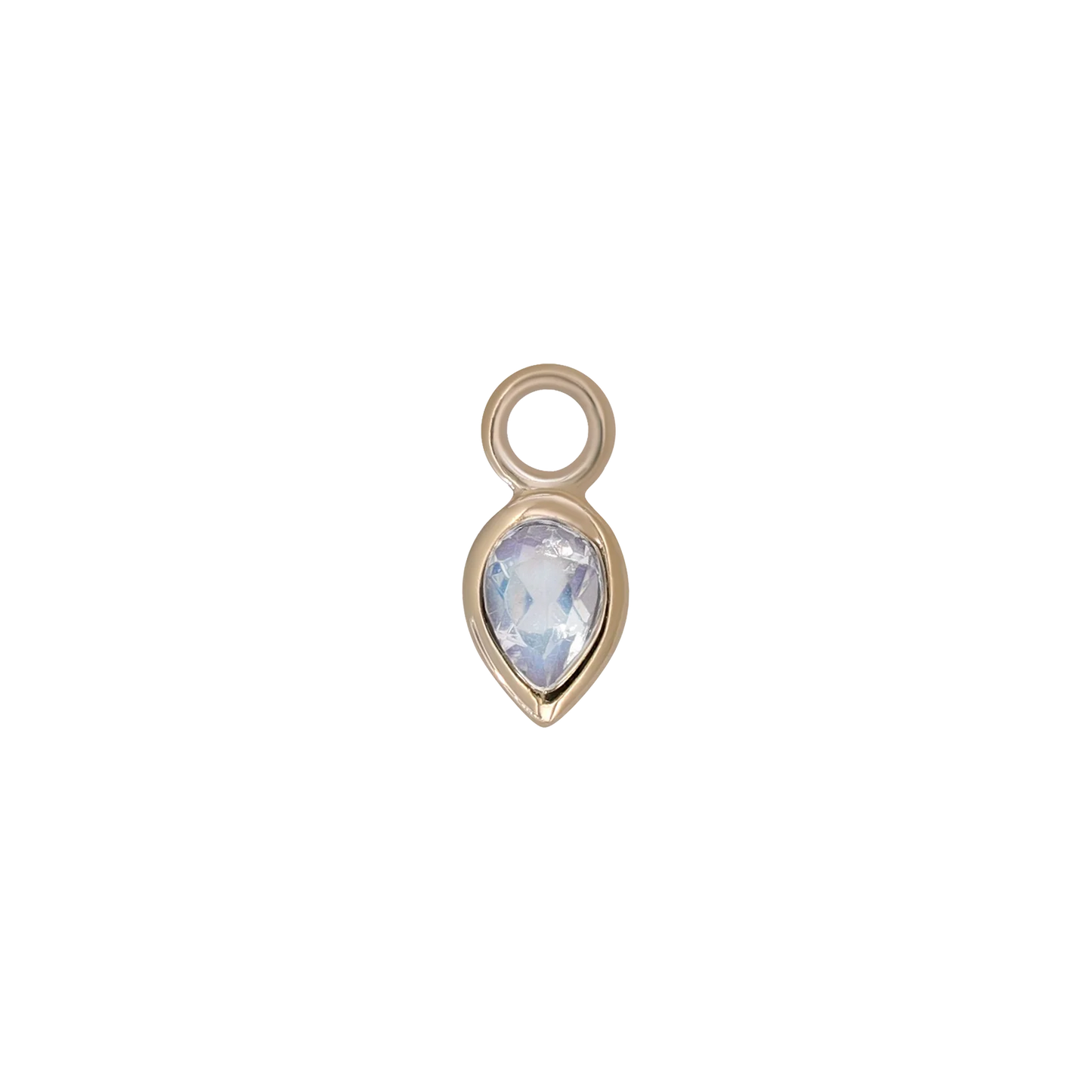 Emma Rainbow Moonstone Charm by Beatti Jewelry