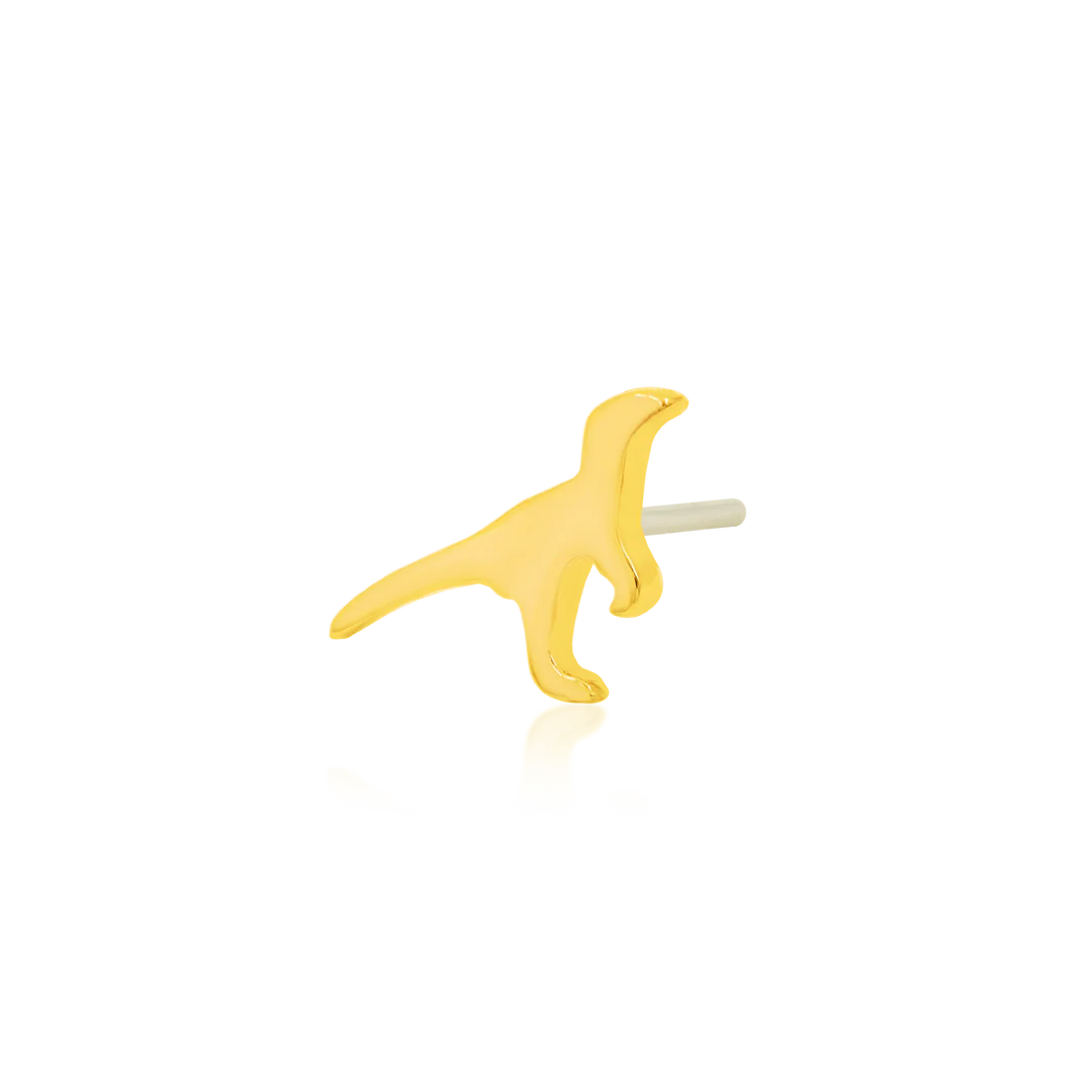 Gold Dinosaur by Junipurr Jewelry