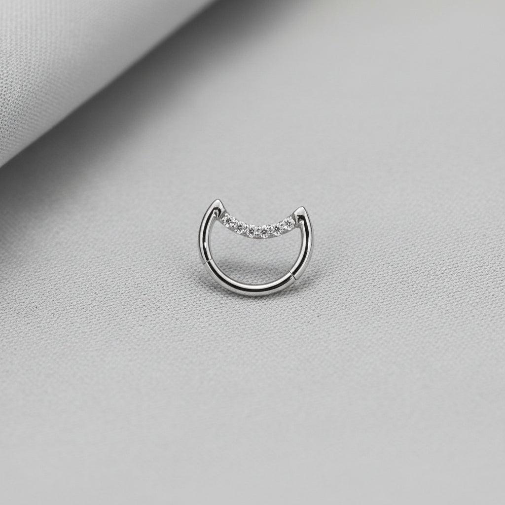 Cresent Moon with CZ Clicker