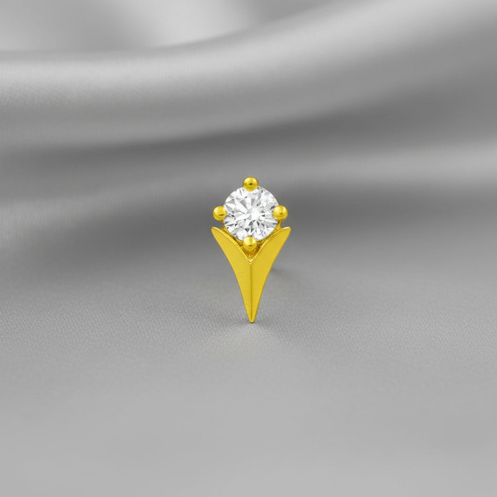 Turnip With CZ by Junipurr Jewelry