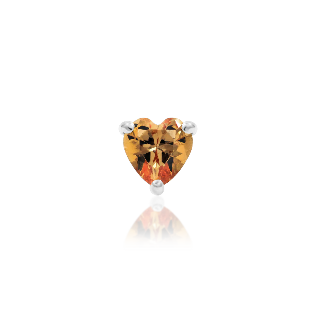 Dark Champagne Heart by Junipurr Jewelry