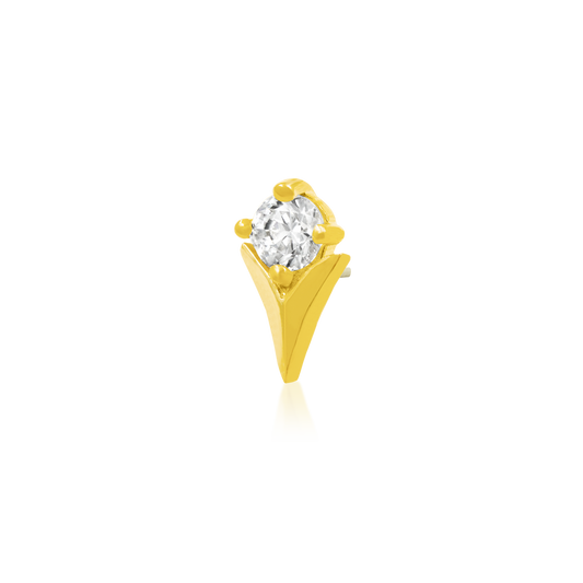 Turnip With CZ by Junipurr Jewelry