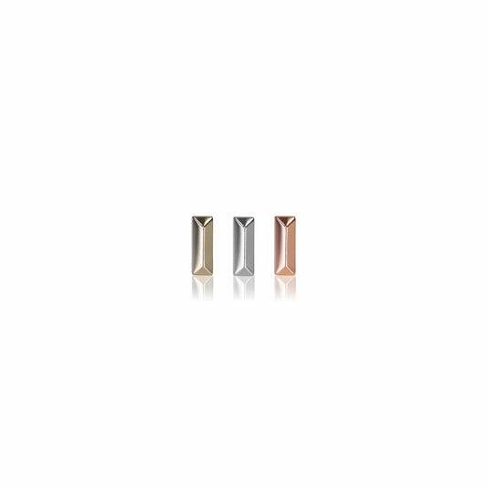 Tiny 14K Solid Gold Bar by Beatti Jewelry