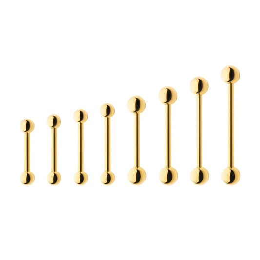 Gold PVD Classic Barbell